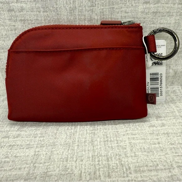 NWT Lululemon Clippable Card Pouch in Rockwood/Light Ivory - Picture 2 of 4